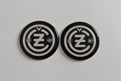 Logo zbiornika CZ, 2 sztuki, plastik