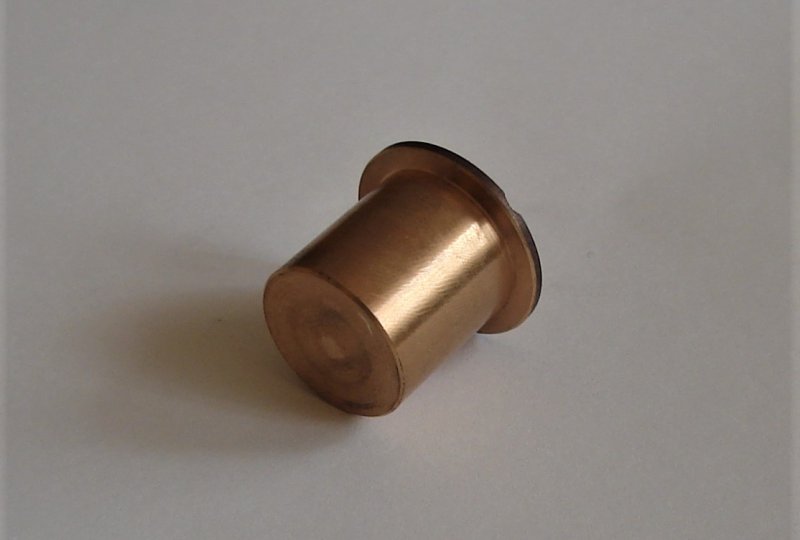 Tulejka skrzyni biegów, zaślepiona, 14mm, brąz, Jawa, CZ 250/350-photo2