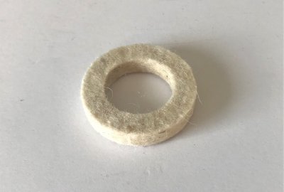 Uszczelnienie łożyska przedniego koła, filc, 35x20x8, Jawa 250/350 Perak, 500 OHC