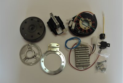 Komplet VAPE 12V dwa cylindry, Jawa 350 Perak, Ogar, Kyvacka, CZ