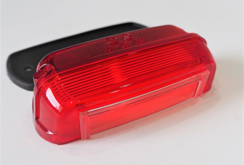 Klosz tylnej lampy z gumą, czerwony, PAV 40, CZ 125-250-photo2
