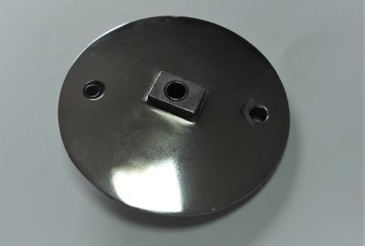 Pokrywa hamulca 150mm, przód, polerowana, Jawa Perak, Ogar