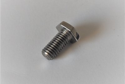 Śruba klamki drzwi bocznych, M8x17mm, nierdzewna/polerowana, Velorex 250/350