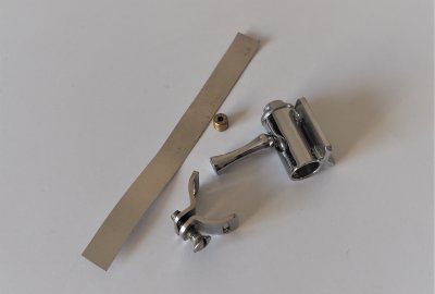 Mechanizm przełącznika światła na kierownicę, chrom, Jawa 175 Villiers