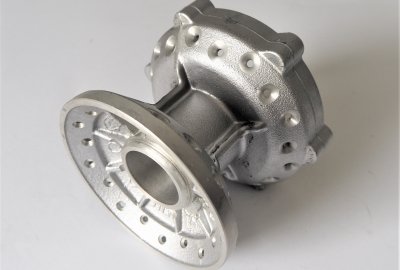 Piasta przedniego koła na hamulec tarczowy, aluminium, Jawa 638-640