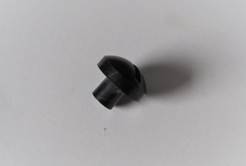 Śruba przedniej szyby PLEXI, czarna, plastik, VELOREX 562-photo2