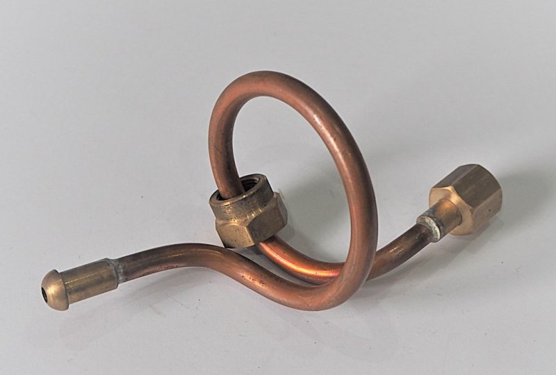 Rurka paliwowa do gażnika GREATZIN, mosiądz, Jawa Special-photo2