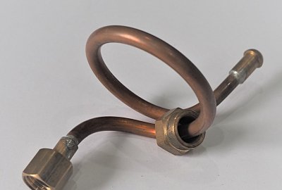 Rurka paliwowa do gażnika GREATZIN, mosiądz, Jawa Special