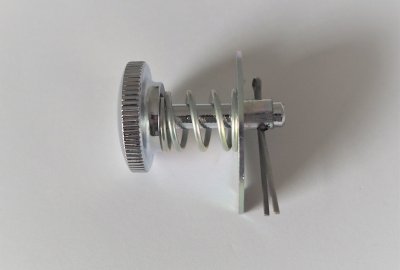 Śruba regulacyjna klosza lampy, chrom, komplet, Jawa Perak, Kyvacka, OHC