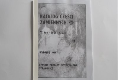 Katalog części zamiennych CZ 350 typ 472 - J.POLSKI format A4, 41 stron