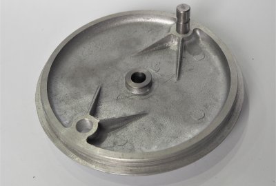 Pokrywa hamulca 160mm, przód, niepolerowana, Jawa Perak, Ogar