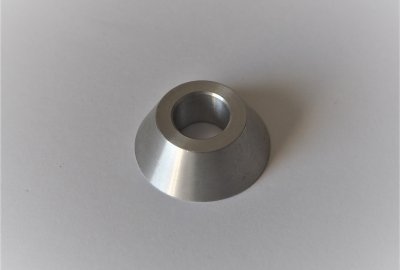 Rozpórka przedniego koła, stożkowa, aluminium, Jawa Babetta