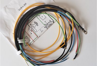 Instalacja elektryczna, Jawa 50 typ 555 z jednym siedzeniem