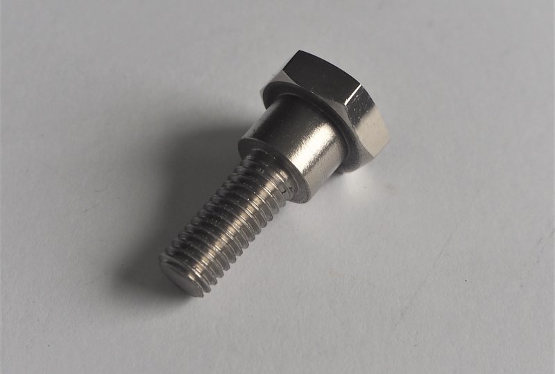 Śruba ręcznej dźwigni zmiany biegów, do skrzyni biegów, na otwór 12 mm, nierdzewna, polerowana, Jawa Special-photo2