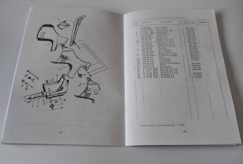 Katalog części zamiennych Jawa 50 typ 550 - J.SŁOWACKI format A5, 48 stron-photo3