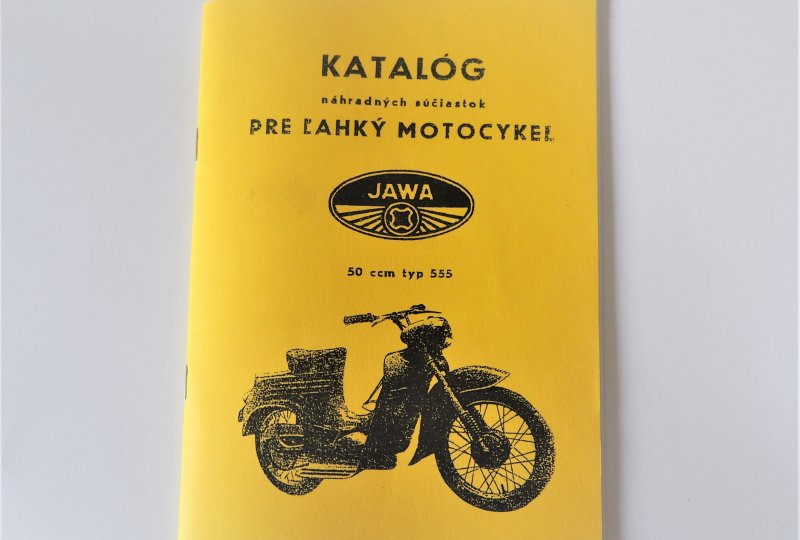 Katalog części zamiennych Jawa 50 typ 555 - J.SŁOWACKI format A5, 59 stron-photo1