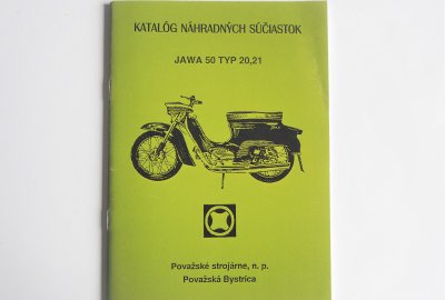 Katalog części zamiennych Jawa 50 typ 20/21 - J.SŁOWACKI format A5, 48 stron