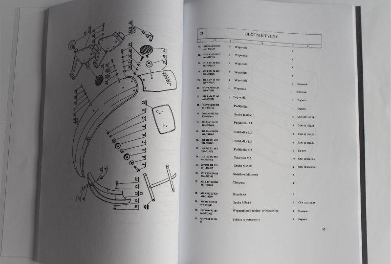 Katalog części zamiennych JAWA 350/634 - J.POLSKI format A4, 129 stron-photo3