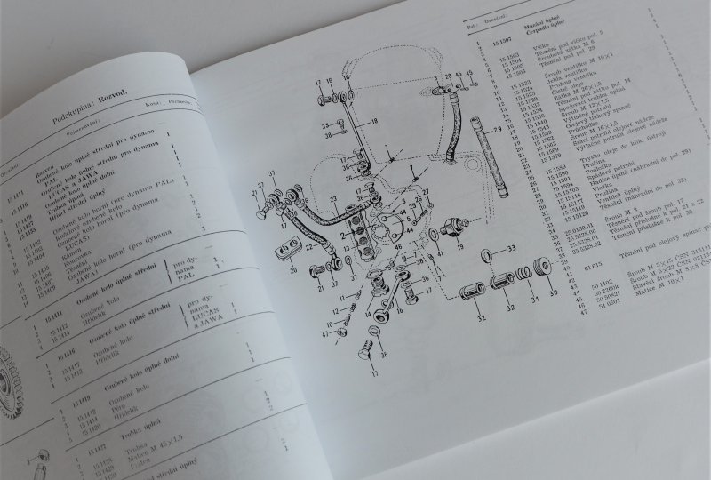 Katalog części zamiennych JAWA 500 OHC - J.CZESKI, format A4, 60/120 stron-photo3