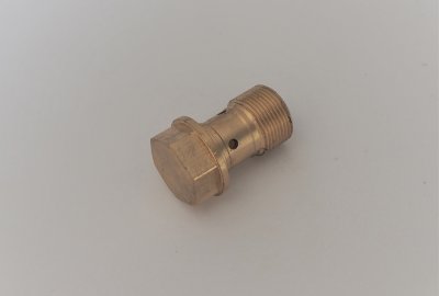 Śruba mocowania komory pływakowej, Jikov 2924H, 2924HZ, 2924TR, mosiądz, Jawa, CZ