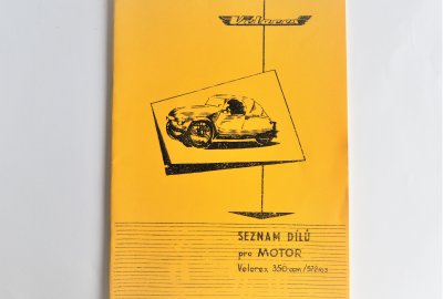 Katalog części zamiennych VELOREX 350 - 572/03 - J.CZESKI, format A4, 34 stron