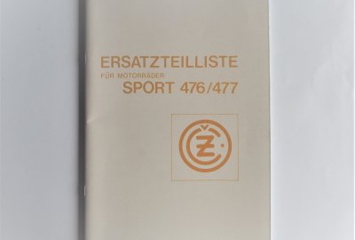 Katalog części zamiennych CZ 476/477  - J.NIEMIECKI, format A4, 90 stron