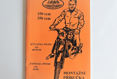 Podręcznik warsztatowy JAWA KYVACKA 353/354, PANELKA 559/360 - J.CZESKI, ROSYJSKI, format A4, 68 stron