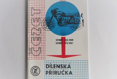Podręcznik warsztatowy CZ SPORT 125/488, 175/487 - J.CZESKI, format A4, 54 stron