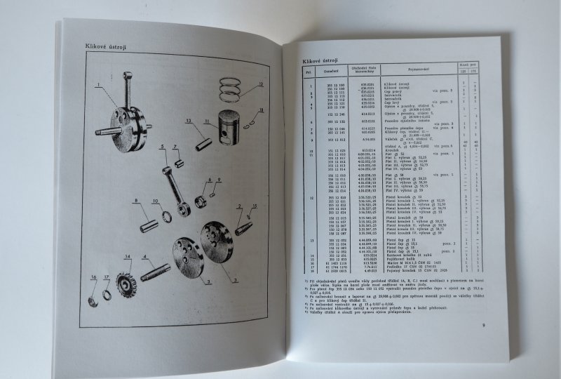 Katalog części zamiennych JAWA-CZ 125/355-175/356 - J.CZESKI, format A5, 88 stron-photo3