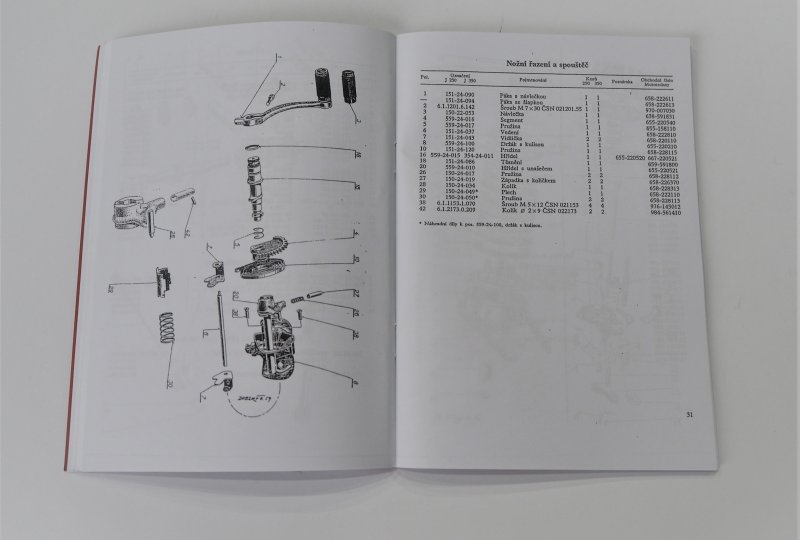 Katalog części zamiennych JAWA 250 typ 559/04, 350 typ 360/00 - J.CZESKI, format A5, 91 stron-photo3