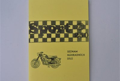 Katalog części zamiennych CZ 250/471 - J.CZESKI, format A5, 40 stron
