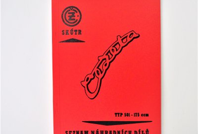 Katalog części zamiennych CZ 175/501 - J.CZESKI, format A5, 73 stron
