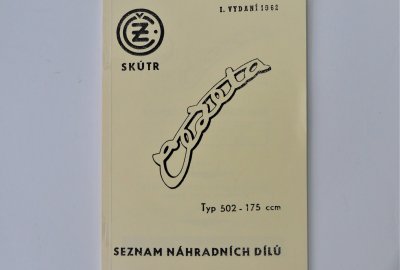 Katalog części zamiennych CZ 175/502 - J.CZESKI, format A5, 54 stron