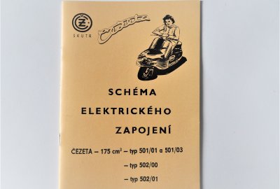 Schemat instalacji elektrycznej CZ 501/502 - J.CZESKI, format A5, 29 stron