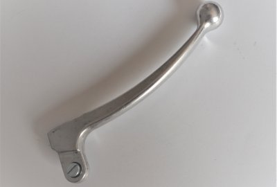 Klamka kierownicy, z kulką, prawa, aluminiowa, nieporelowana, Jawa, CZ