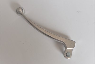 Klamka kierownicy, z kulką, lewa, alumniowa, nieporelowana, Jawa, CZ