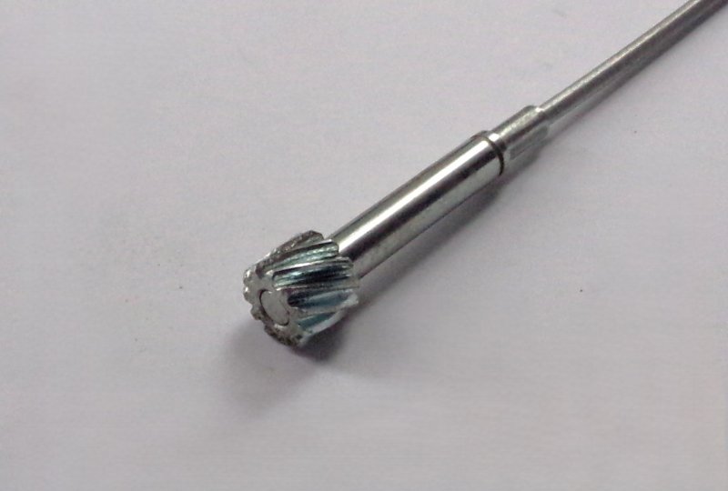 Napęd licznika, 11 zębów, długość 223mm, średnica 6mm, Jawa 250 Kyvacka, Panelka-photo3