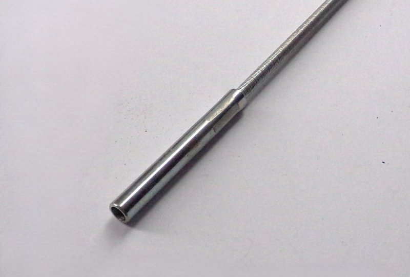 Napęd licznika, 11 zębów, długość 223mm, średnica 6mm, Jawa 250 Kyvacka, Panelka-photo4