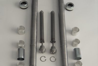 Przednie zawieszenie, komplet naprawczy, tulejki aluminiowe, Jawa, CZ