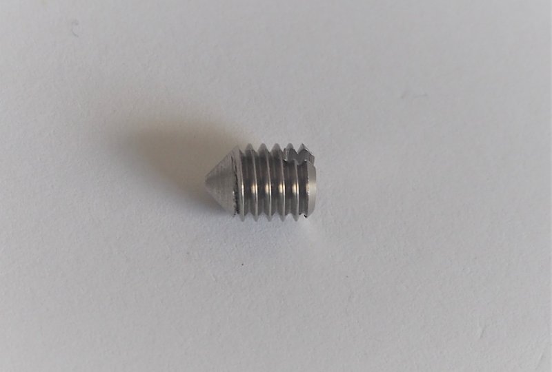 Wkręt mocowania manetki gazu 6x8 mm, stal nierdzewna, Jawa, CZ-photo3