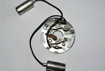 Płytka zapłonowa z kondensatorem, podwójny cylinder, Jawa 350