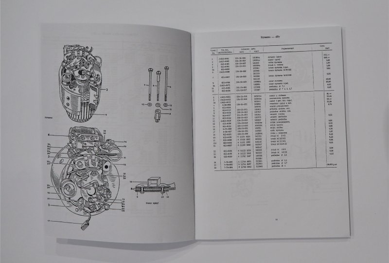 Katalog części zamiennych JAWA 250/350 PERAK - J.CZESKI, format A5, 116 stron-photo3