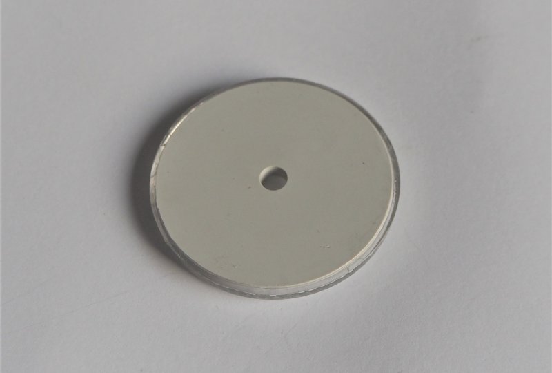 Odblask biały na śrubkę 60 mm, plastik, Jawa, CZ-photo3
