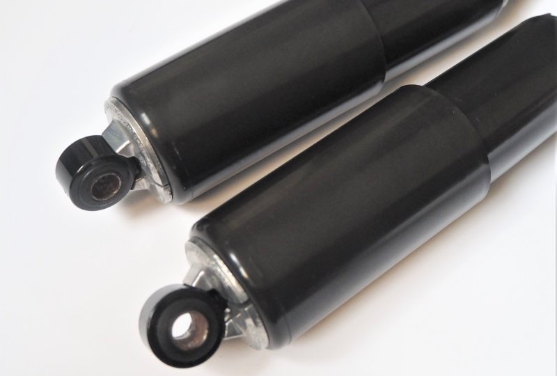 Tylne amortyzatory, 2 sztuki, plastikowe szklanki, oryginał, Jawa 634-640-photo4