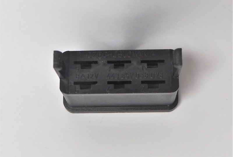 Złącze wtykowe, 6 pinów, plastik, Jawa 634-640-photo4
