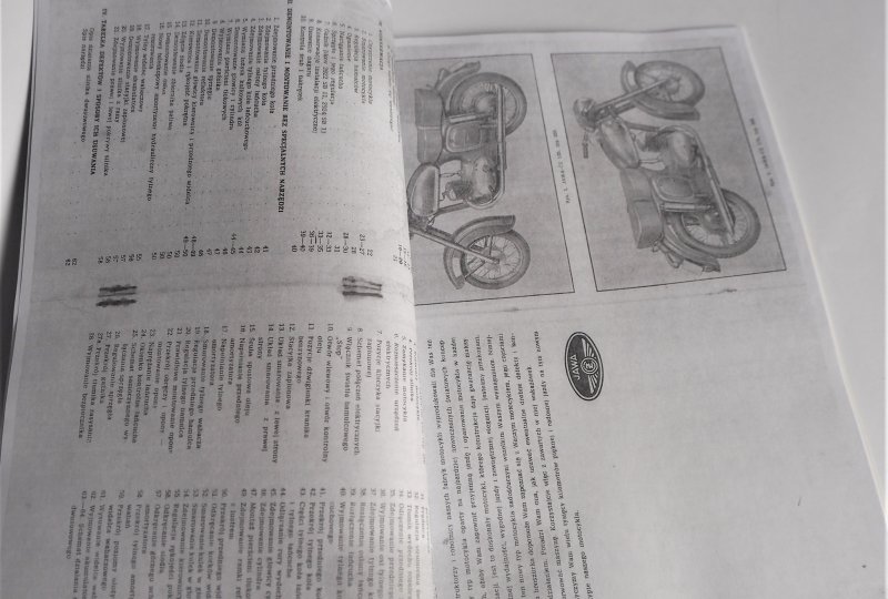 Opis techniczny i instrukcja obsługi, eksploatacja i konserwacja JAWA-CZ 125 typ 355, 175 typ 356 - J.POLSKI format A4, 32 (64) stron-photo3