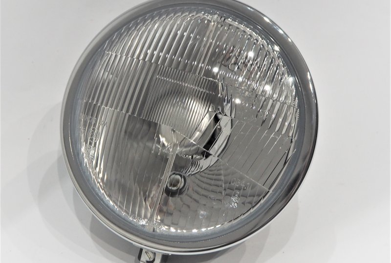 Lampa przednia, halogen H4, chromowana ramka, Jawa 638 - 640-photo3