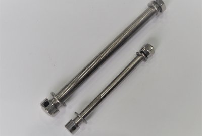 Ośki kół, na koła półbęben, nierdzewne, polerowane, Jawa-CZ 250/350