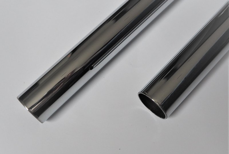 Kolanka wydechu, chrom, CZ 125/501 Skuter-photo5