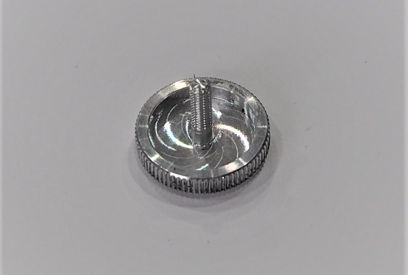 Śruba ramki lampy przedniej, aluminium/polerowane, Jawa 1956-----photo3